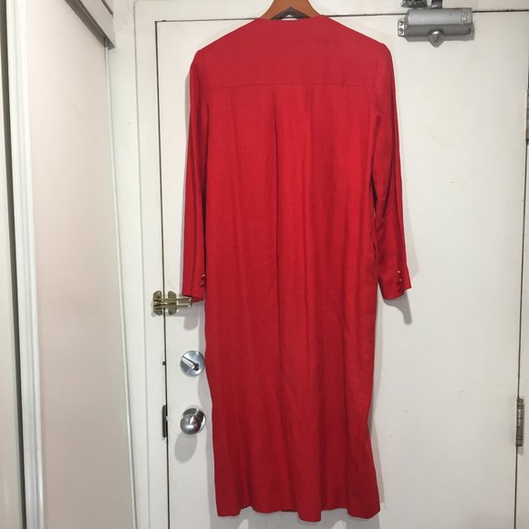 VINTAGE PORTS INTERNATIONAL DOUBLE BREAST MAXI DRESSES SIZE 10 - Picture 5 of 12